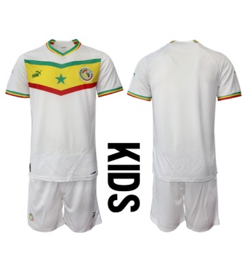Senegal babykläder Hemmatröja barn VM 2022 Korta ärmar (+ Korta byxor)